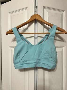 lululemon athletica Light Teal Double-Strap Sports Bra